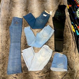 Lot of 5 Maternity Jeans/1 Pair Shorts